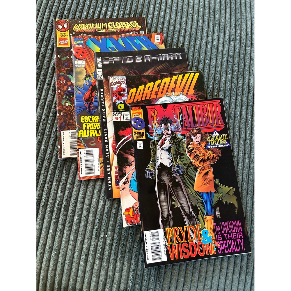 Marvel Comics Lot - Spider-Man, Daredevil, X-Men, Excalibur - Key Issues & More